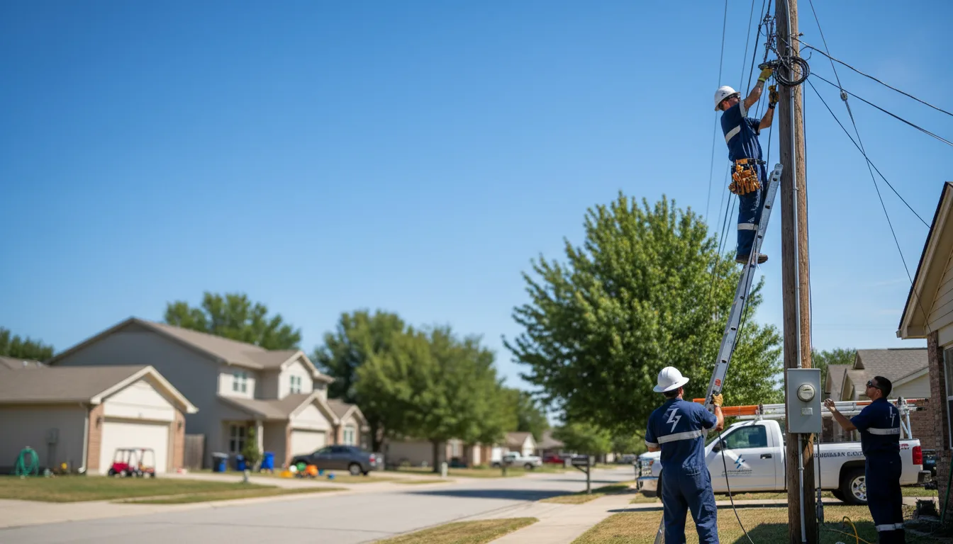 Residential electrician providing installation services in Pine Grove, LA